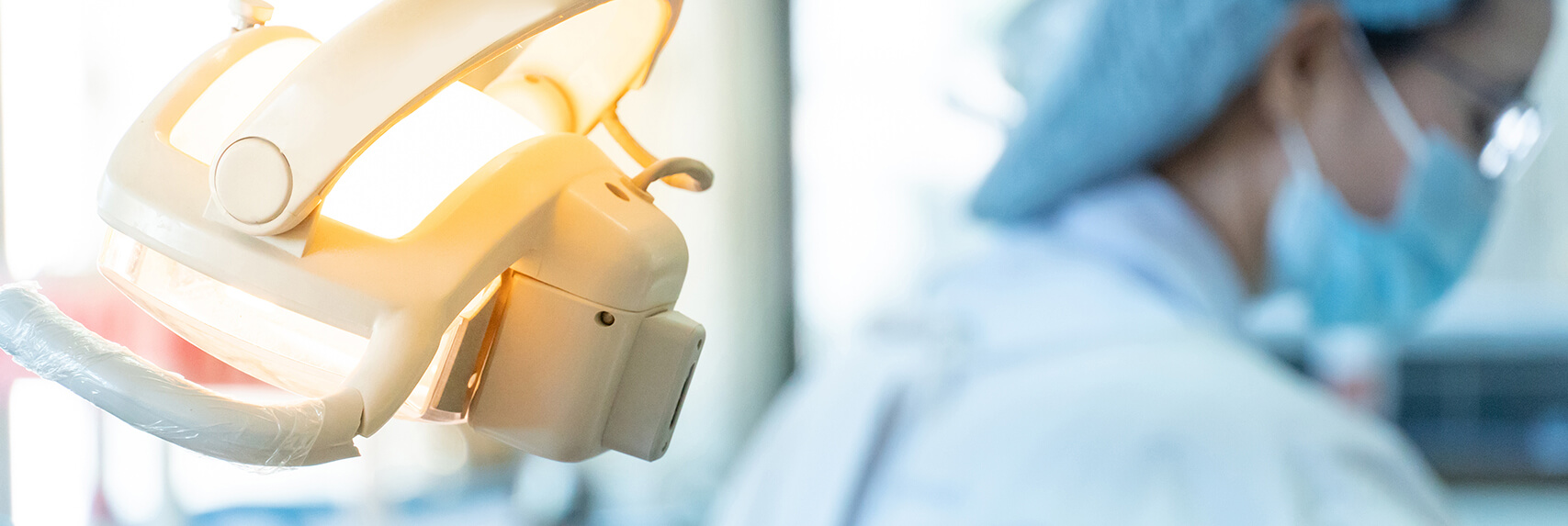 light above a dental chair